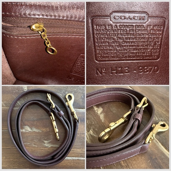 Vintage Coach Court Bag 9870 in Mahogany - Picture 7 of 7